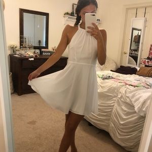 White formal dress